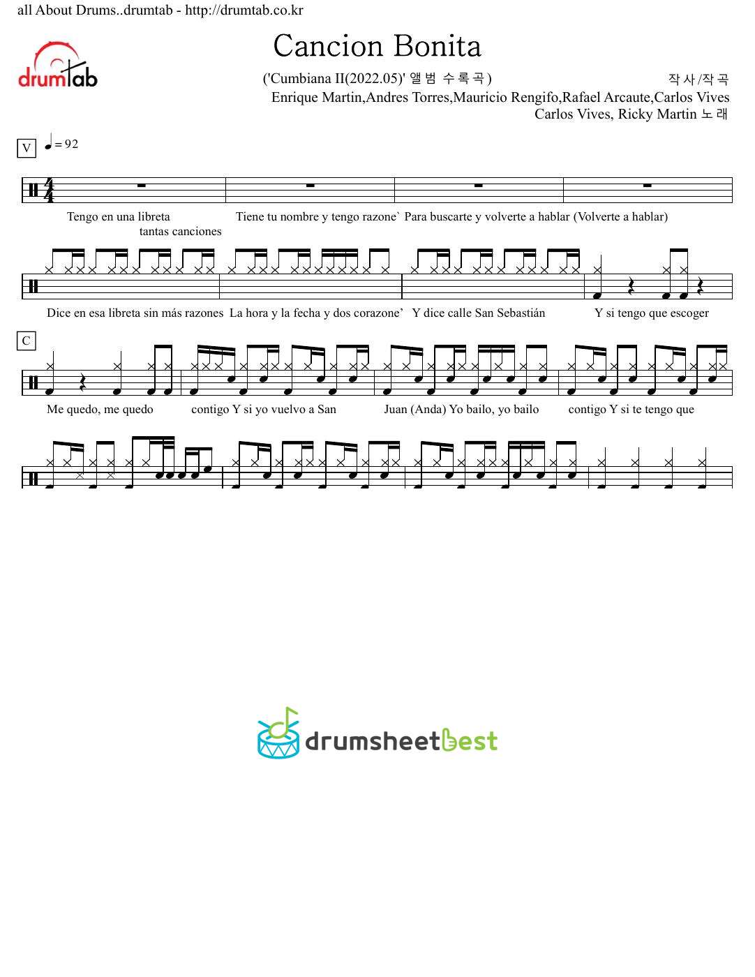 Cancion Bonita preview page 1