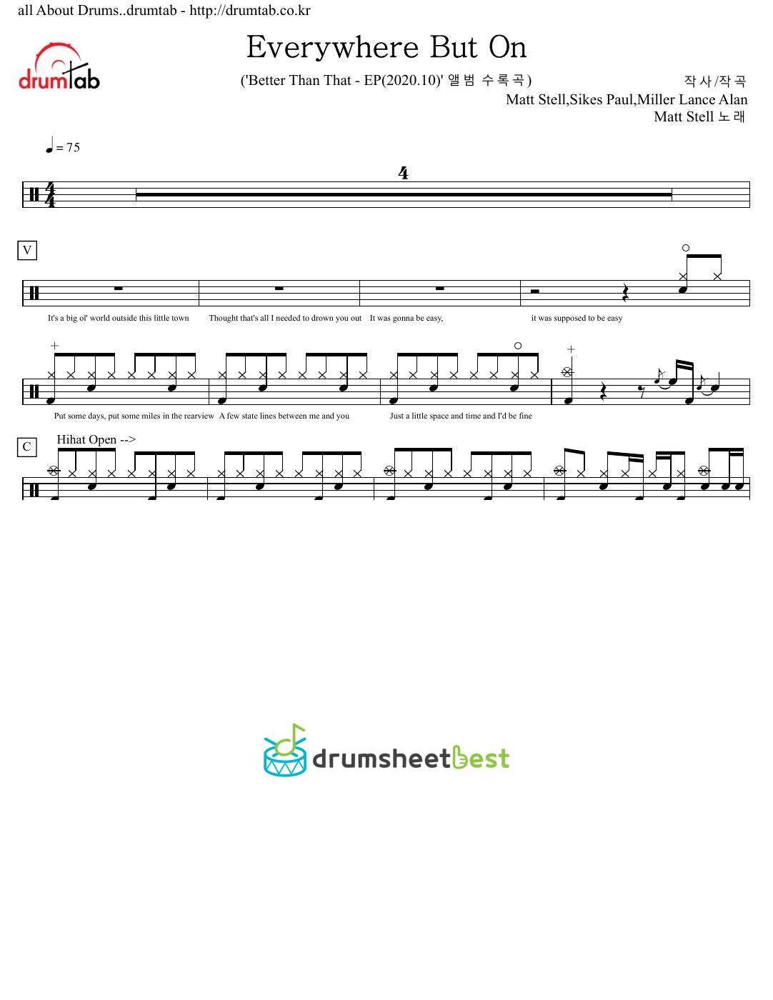 Everywhere But On preview page 1