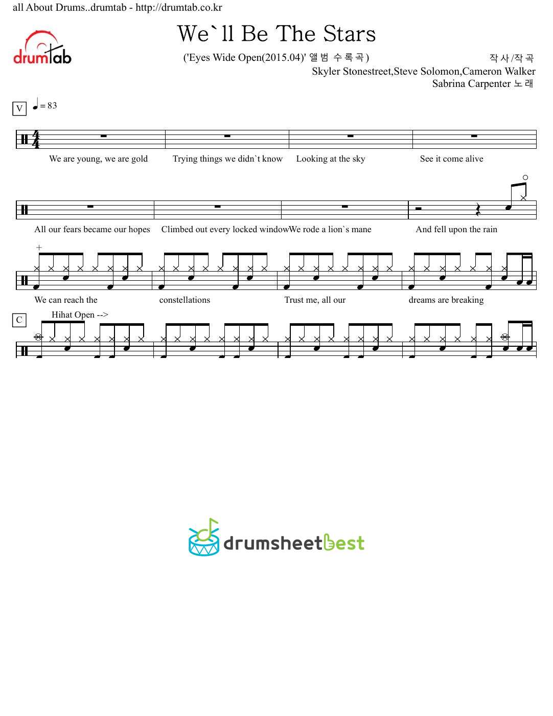 We'll Be The Stars preview page 1