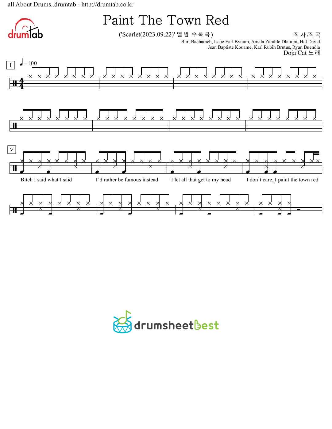 Paint The Town Red preview page 1