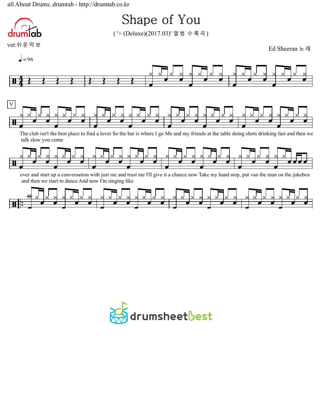 Shape of You preview page 1