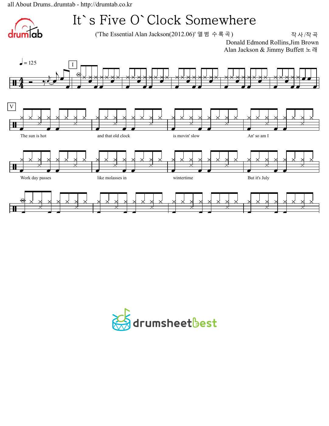 It's Five O'Clock Somewhere preview page 1