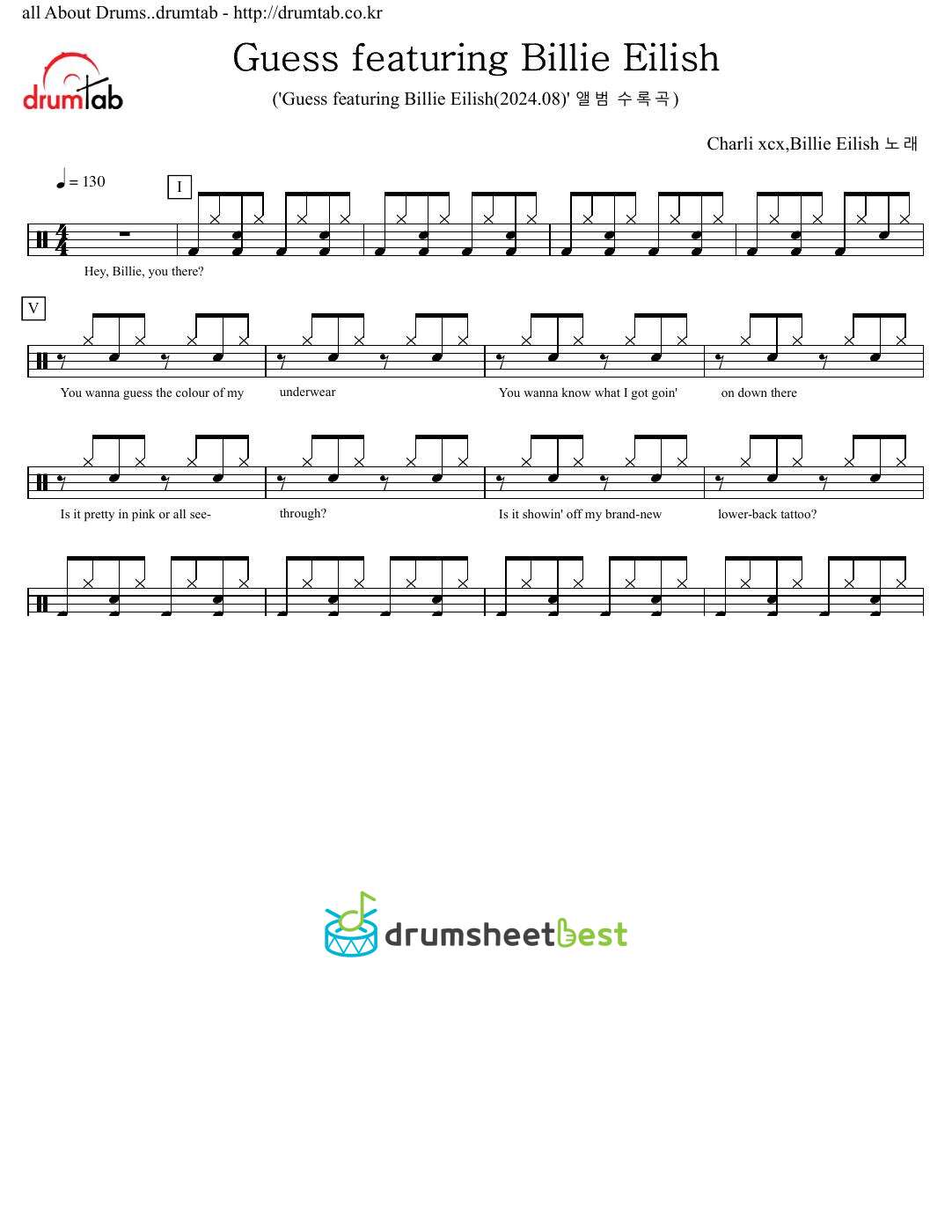 Guess featuring Billie Eilish preview page 1