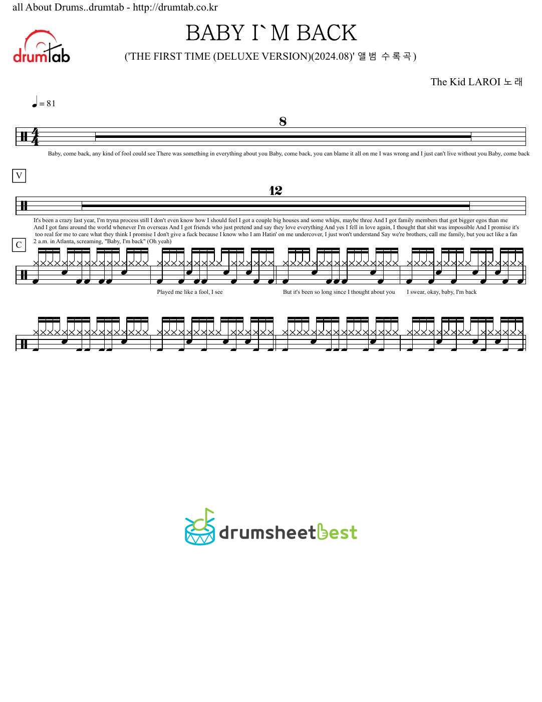 BABY I'M BACK preview page 1