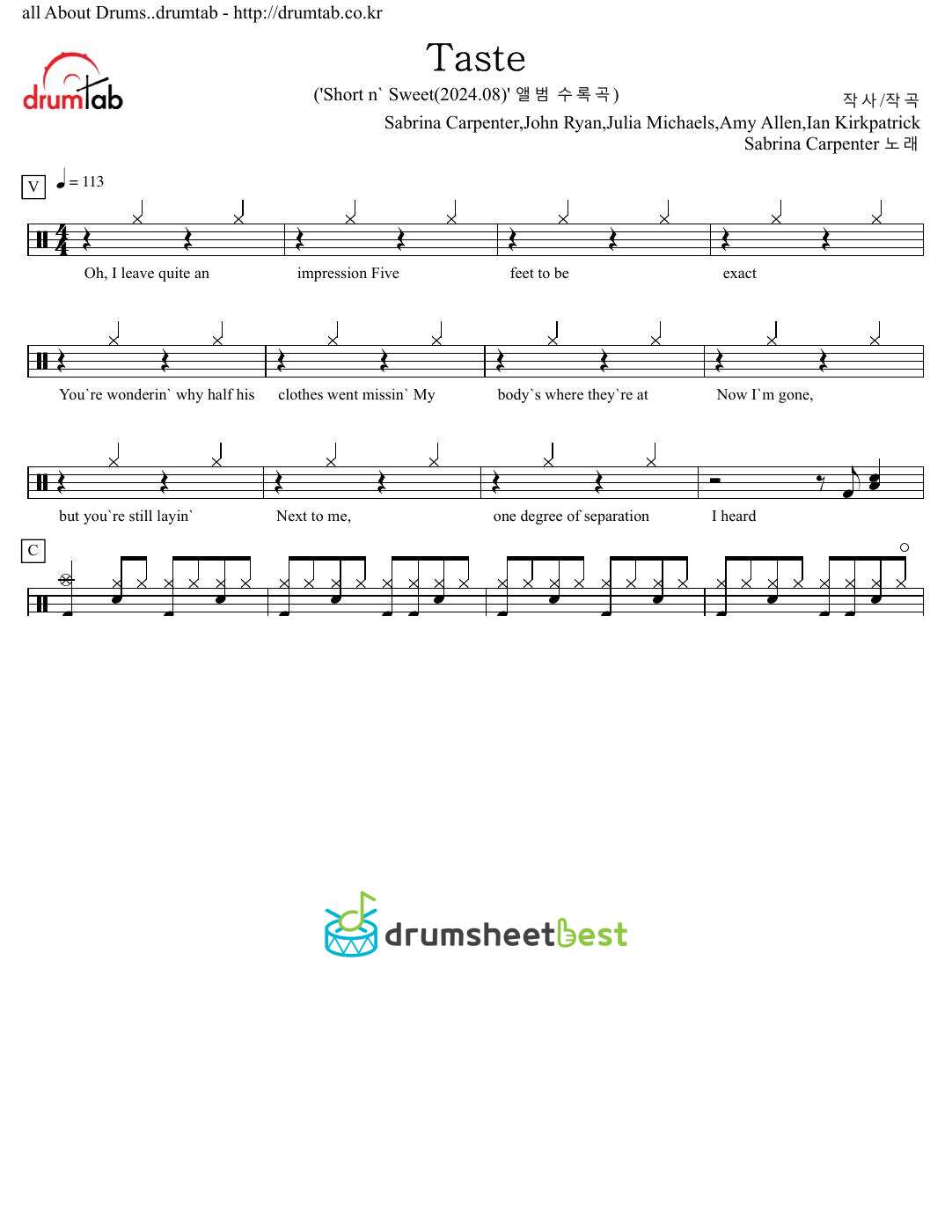 Taste preview page 1