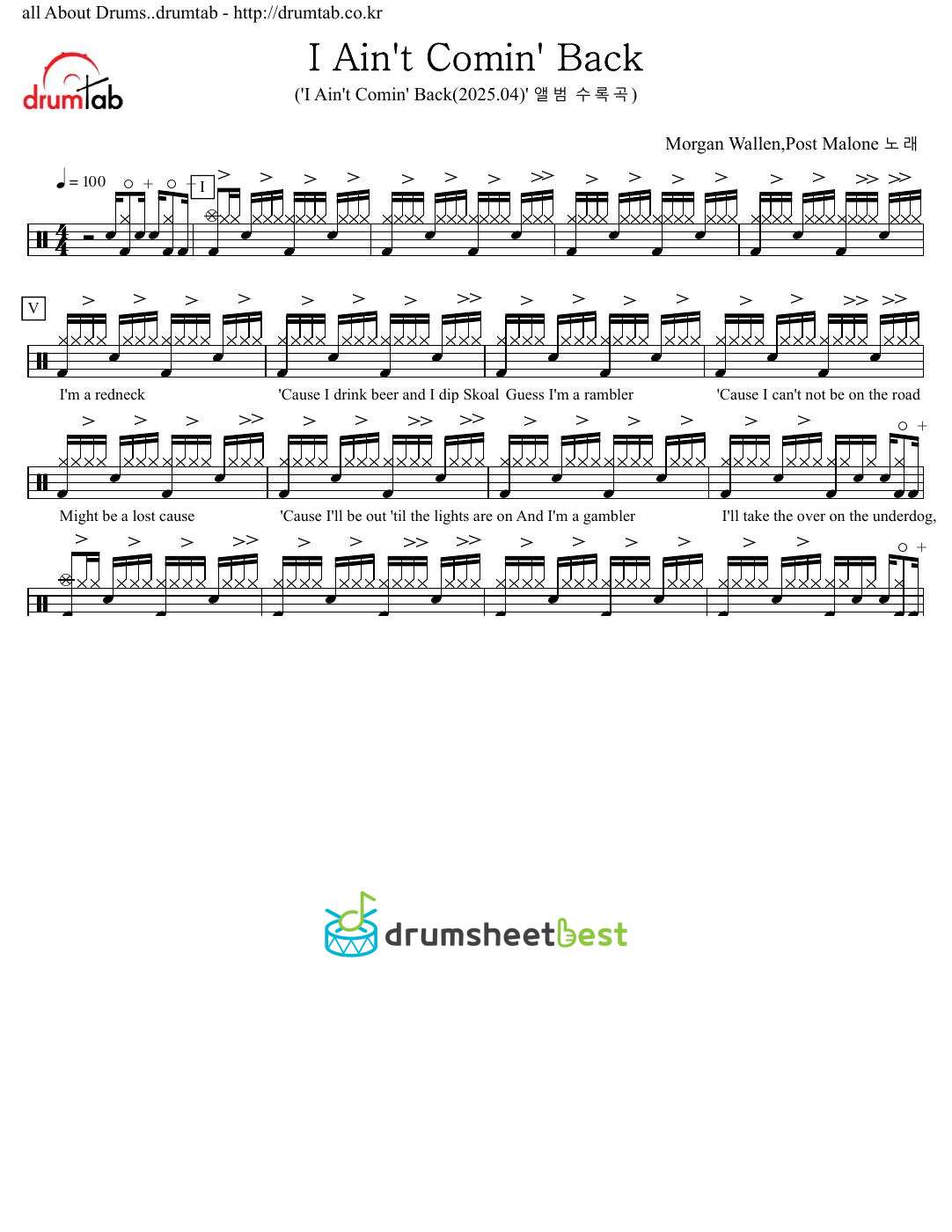 I Ain't Comin' Back preview page 1