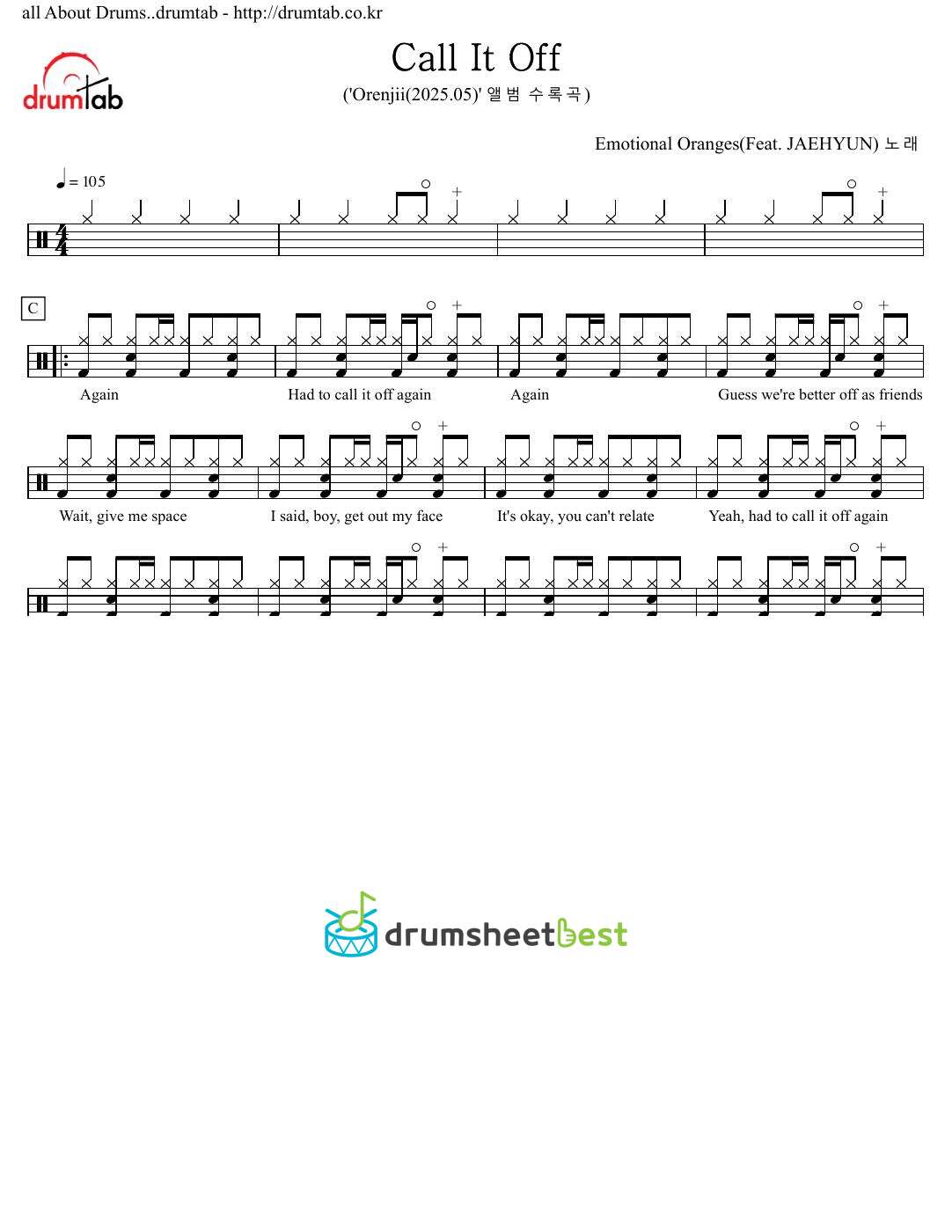 Call It Off preview page 1