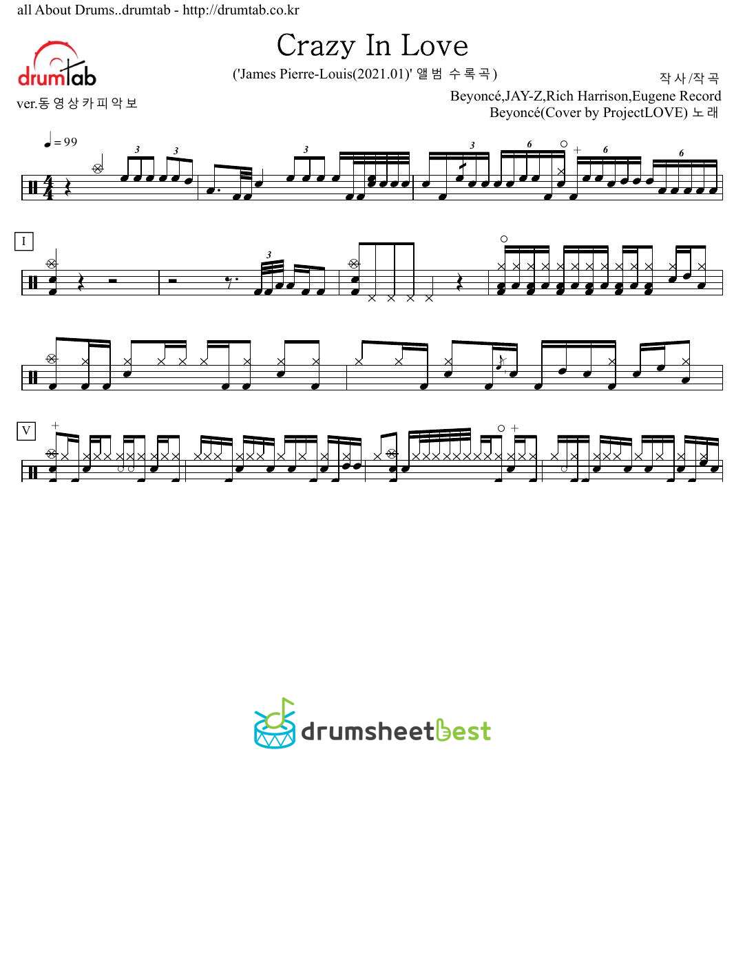 Crazy In Love preview page 1