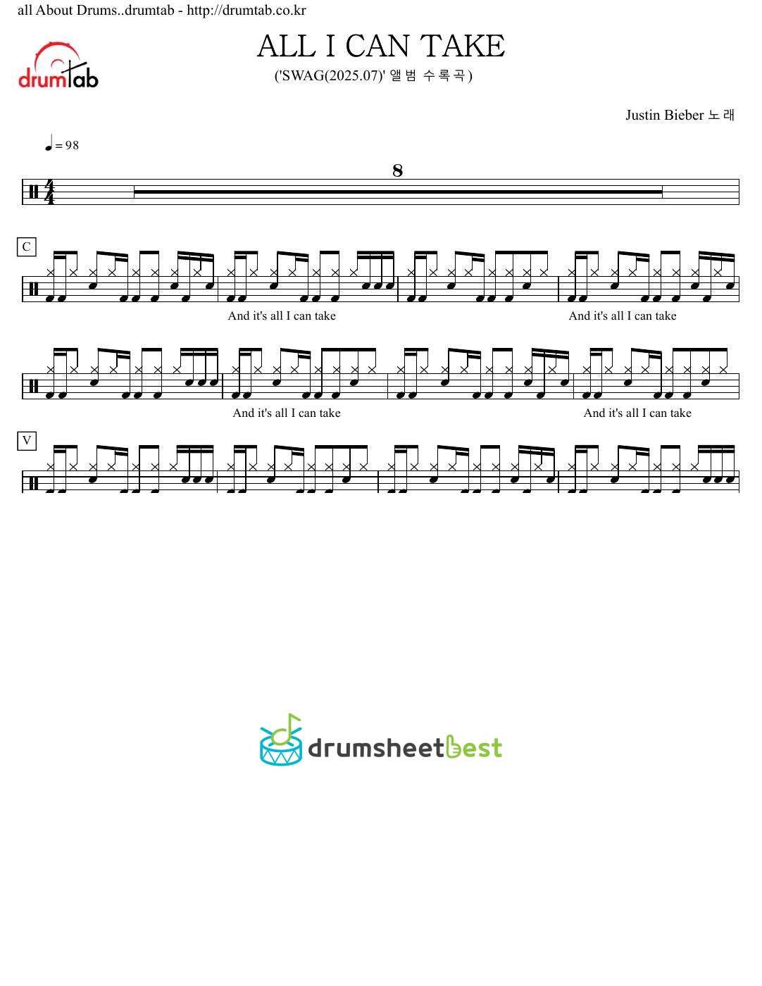 ALL I CAN TAKE preview page 1