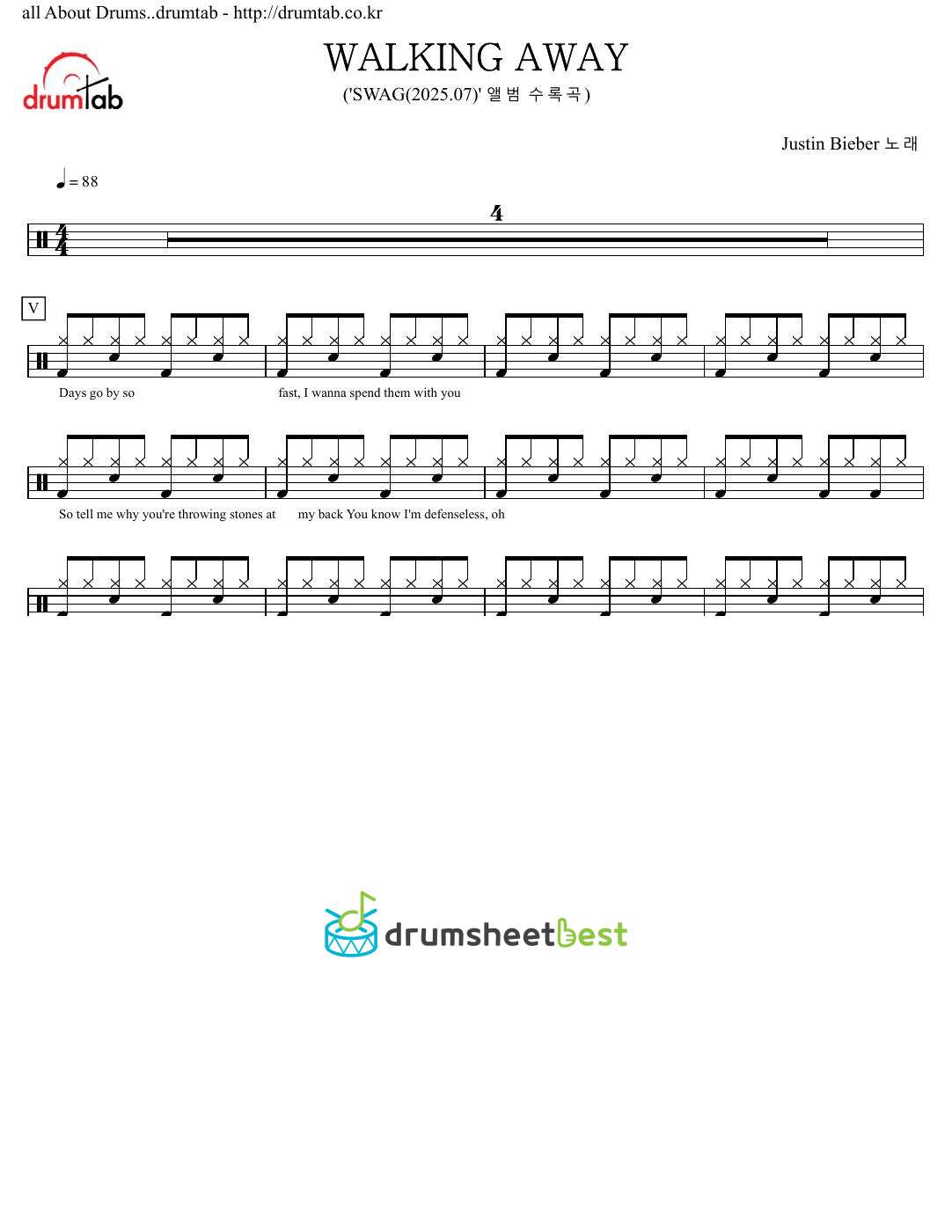 WALKING AWAY preview page 1