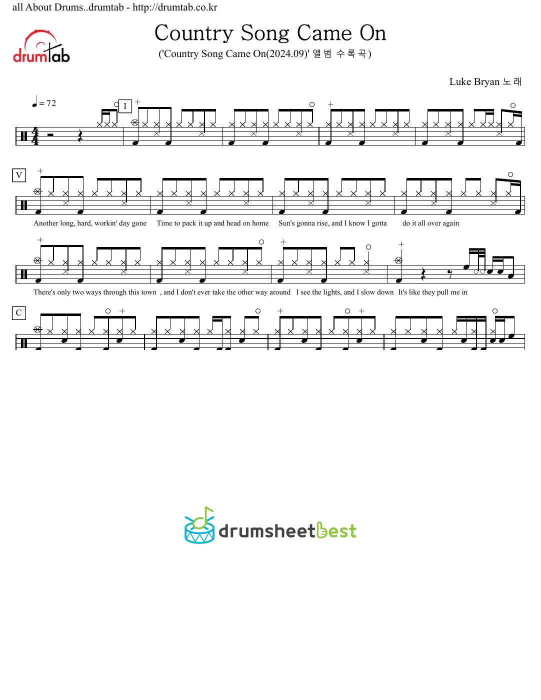 Country Song Came On preview page 1