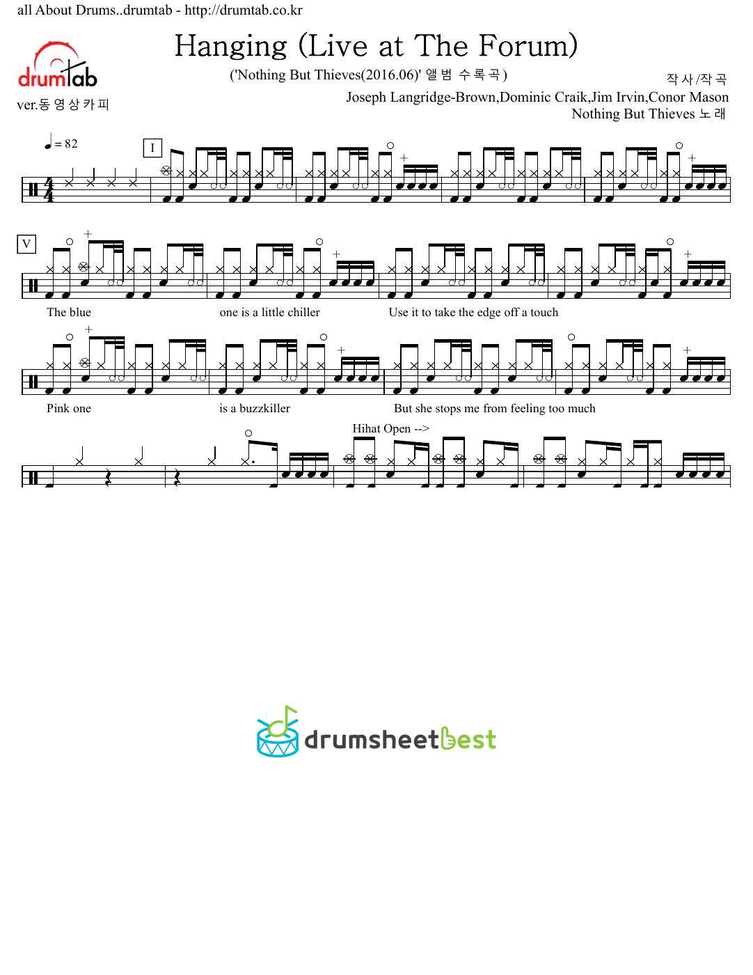 Hanging (Live at The Forum) preview page 1