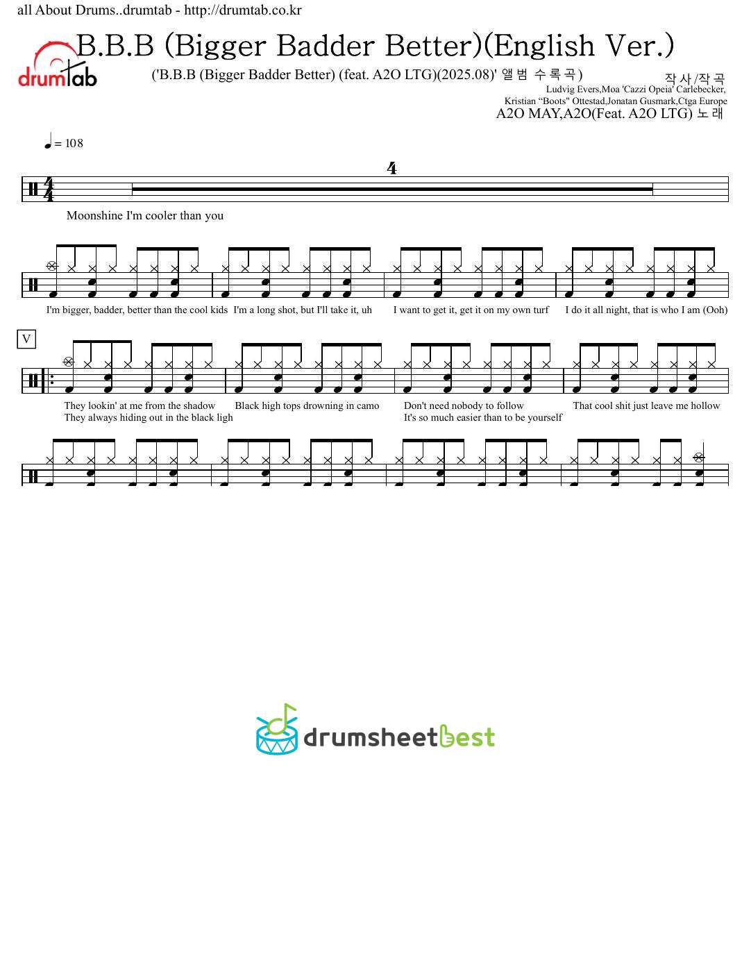 B.B.B (Bigger Badder Better)(English Ver.) preview page 1