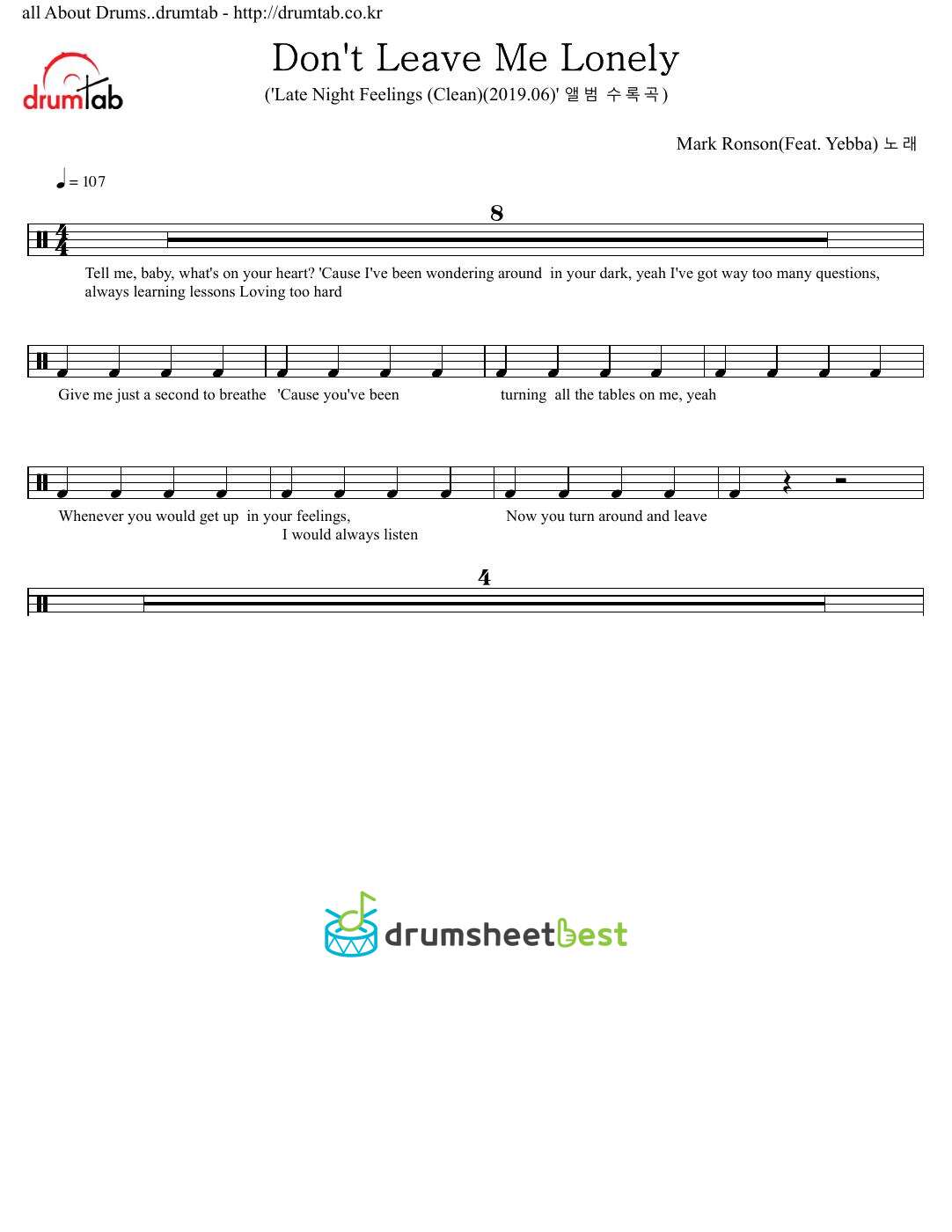 Don't Leave Me Lonely preview page 1