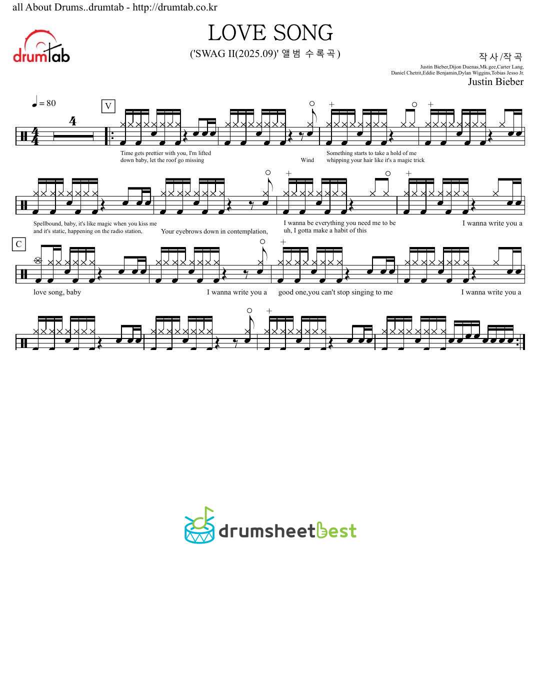 LOVE SONG preview page 1