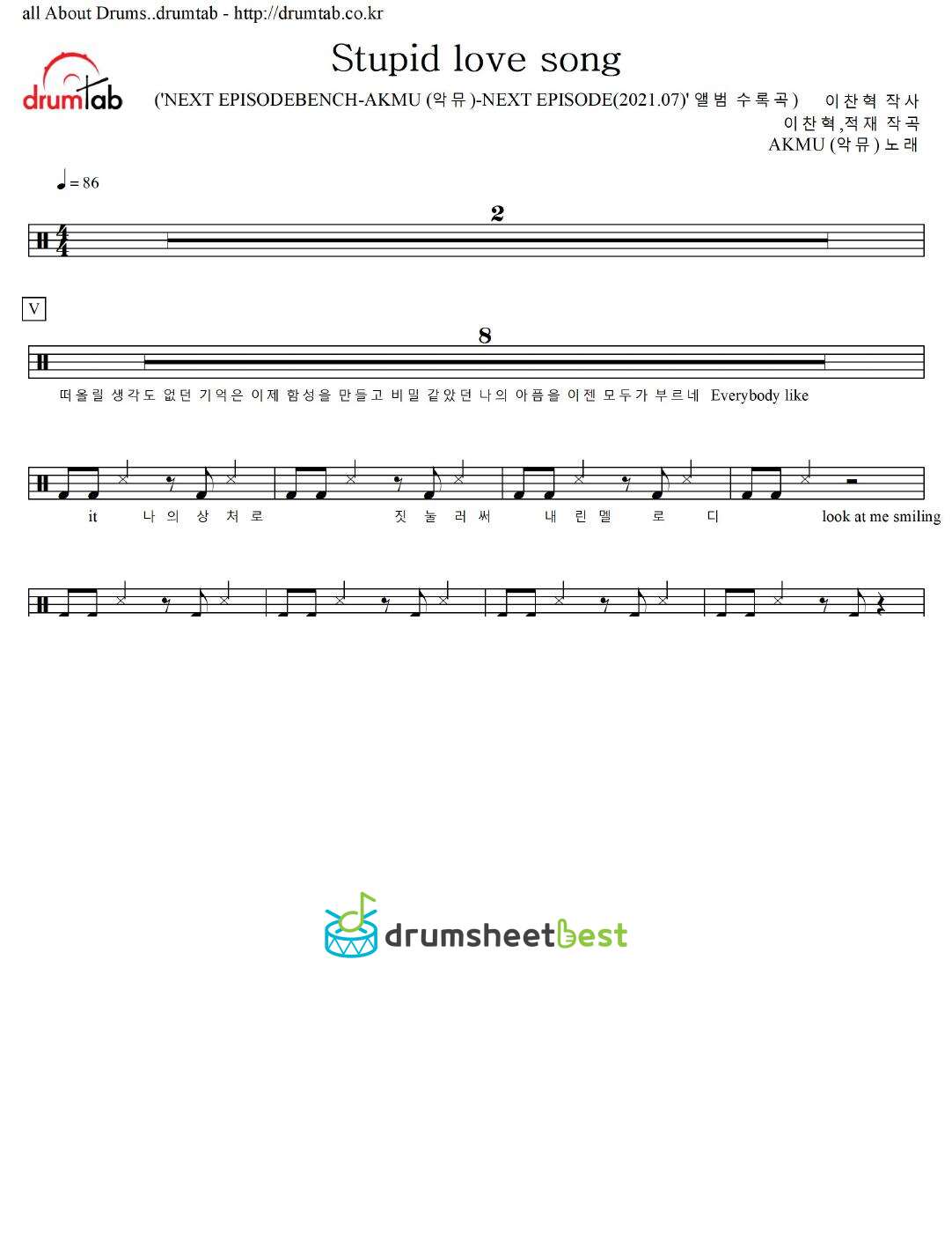 Stupid love song preview page 1