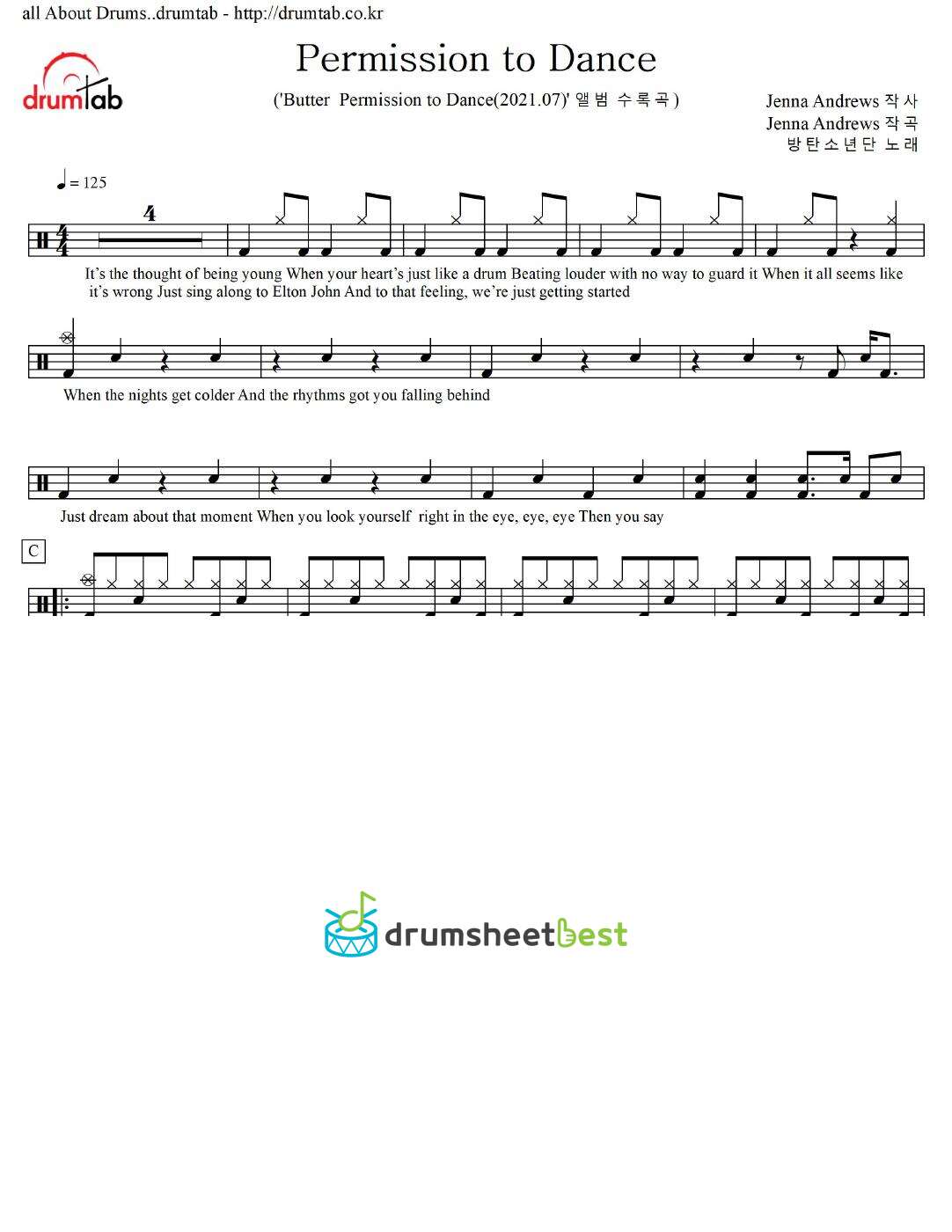 Permission to Dance preview page 1