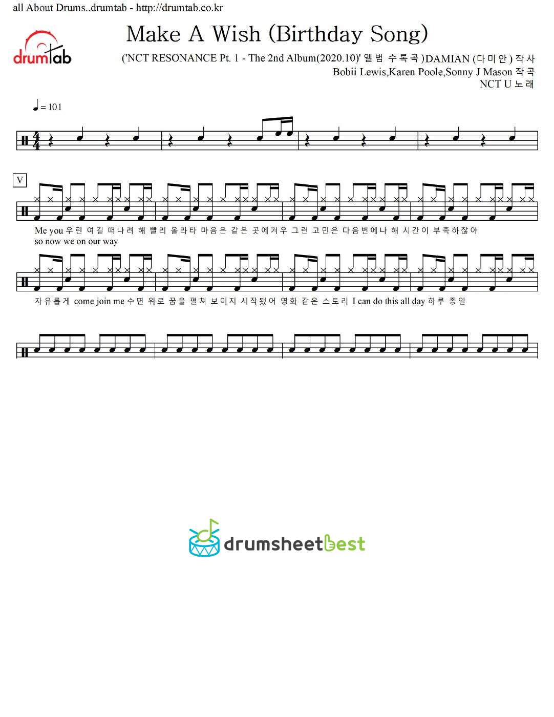 Make A Wish (Birthday Song) preview page 1