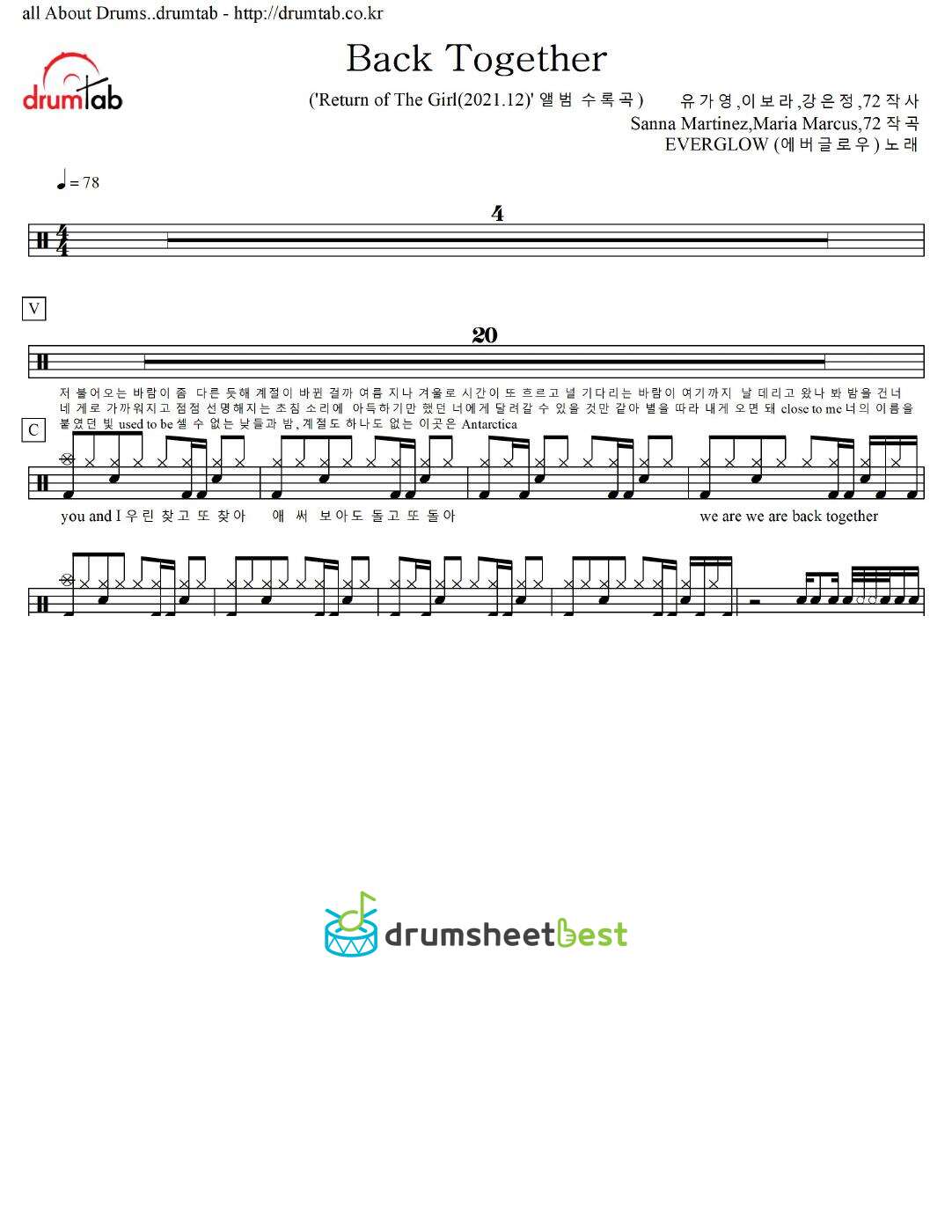 Back Together preview page 1