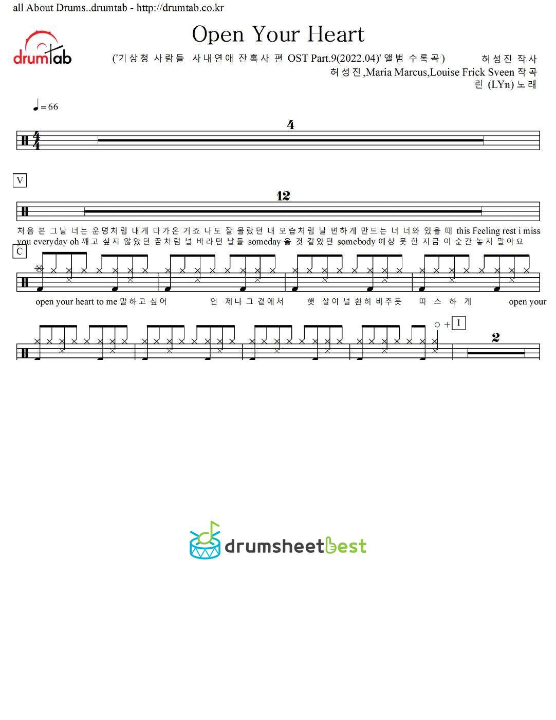 Open Your Heart preview page 1