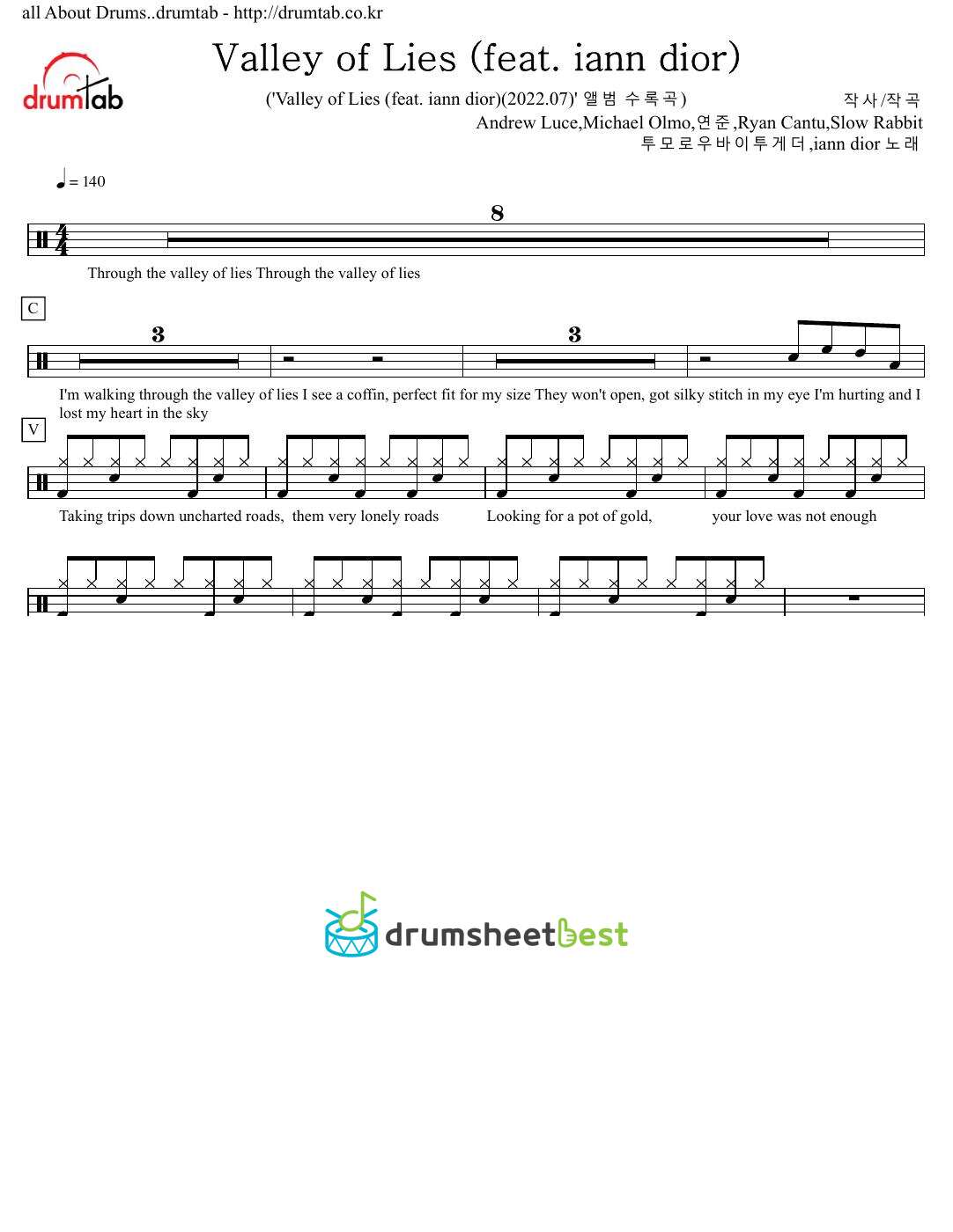 Valley of Lies (feat. iann dior) preview page 1