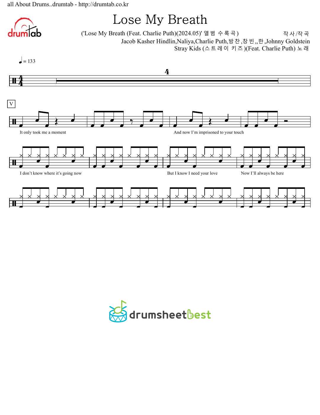 Lose My Breath preview page 1