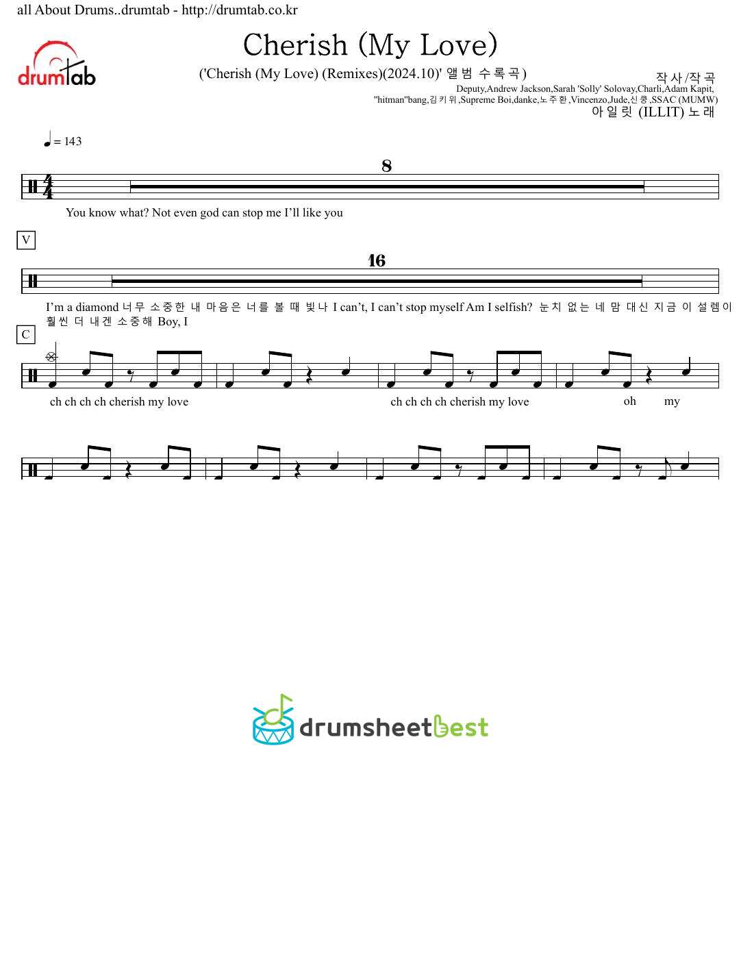 Cherish (My Love) preview page 1