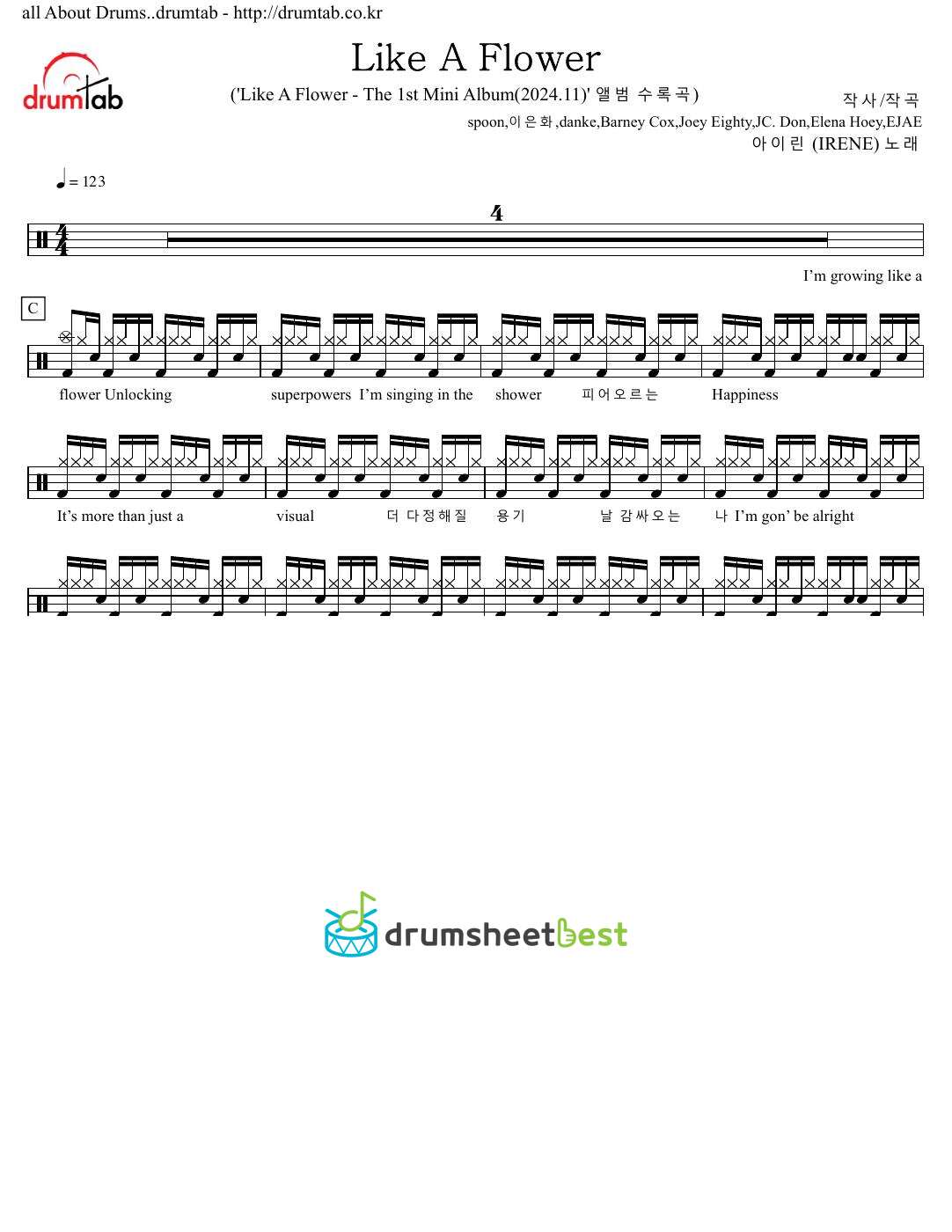 Like A Flower preview page 1