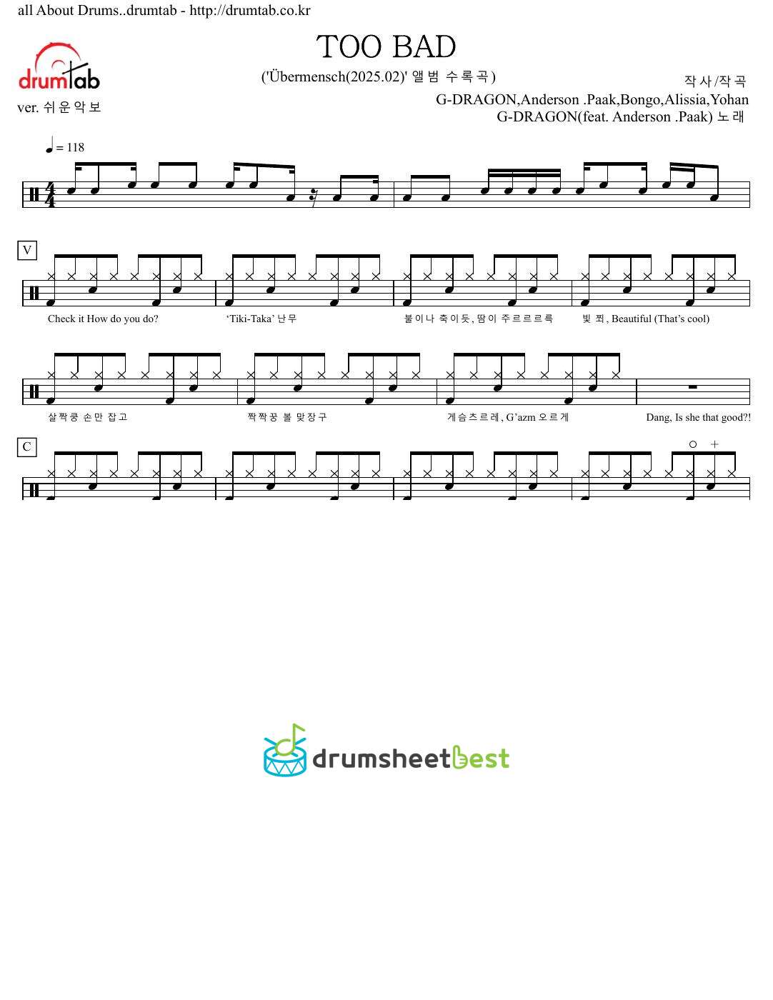 TOO BAD preview page 1