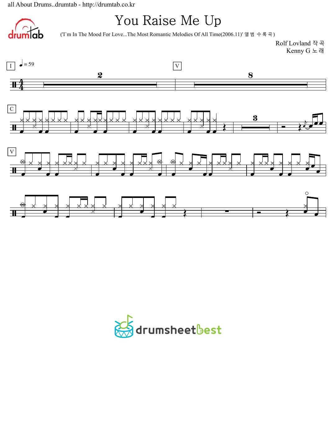 You Raise Me Up preview page 1