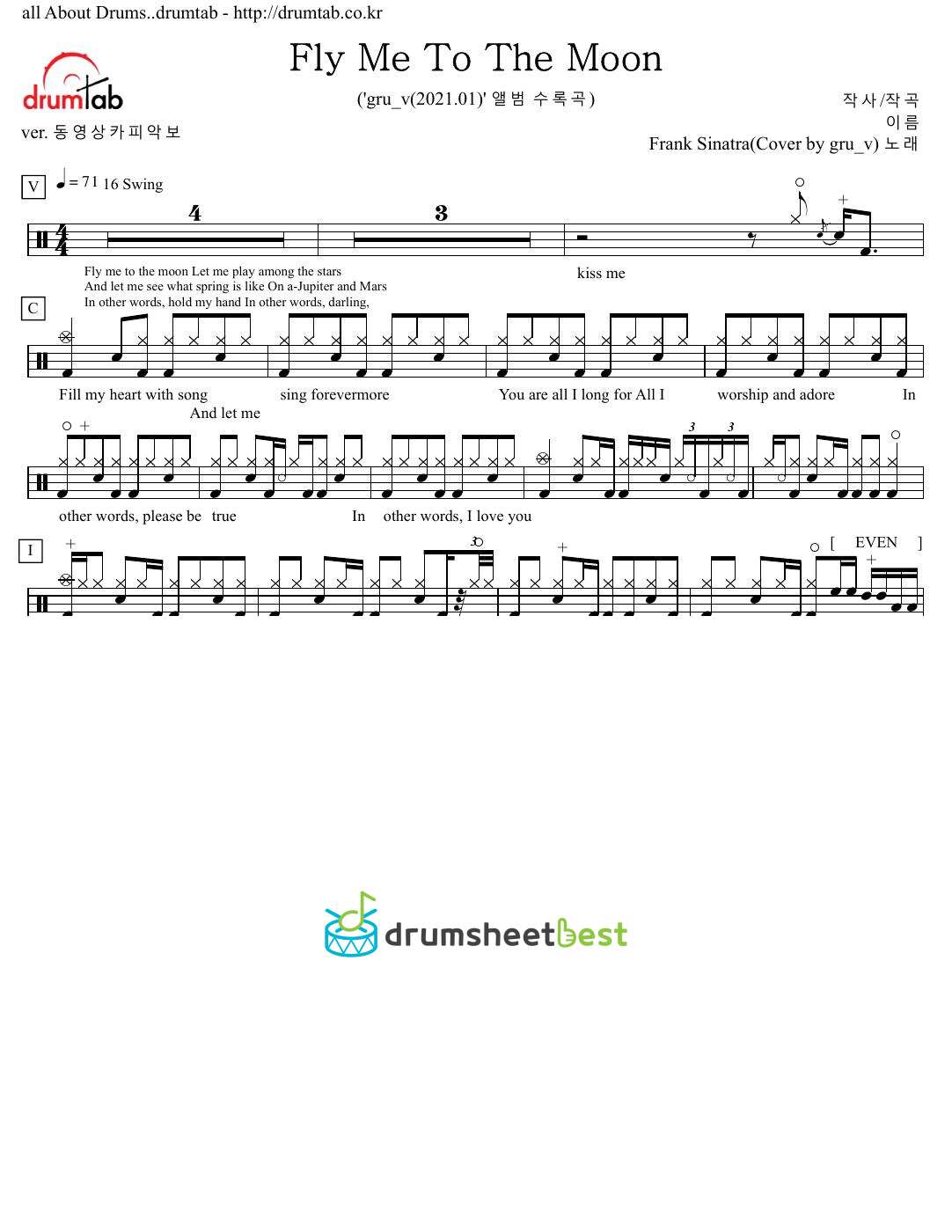 Fly Me To The Moon preview page 1