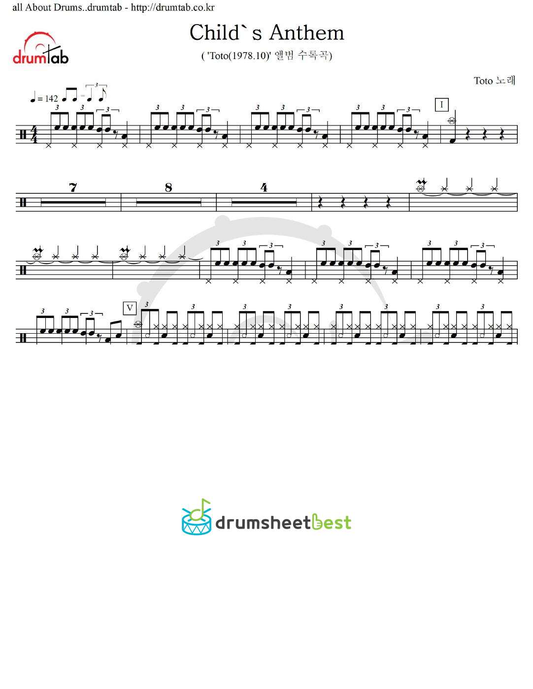 Child's Anthem preview page 1