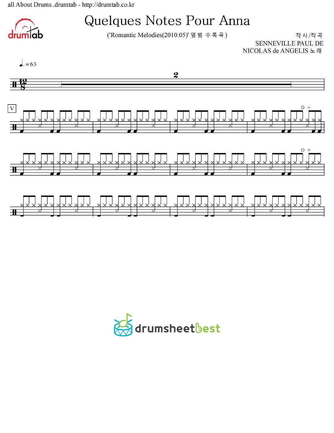 Quelques Notes Pour Anna preview page 1