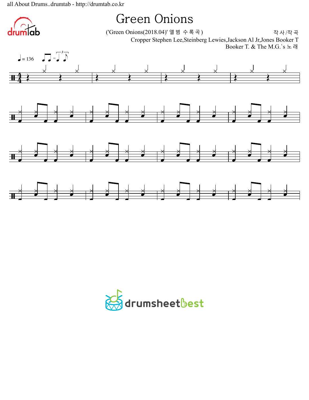 Green Onions preview page 1