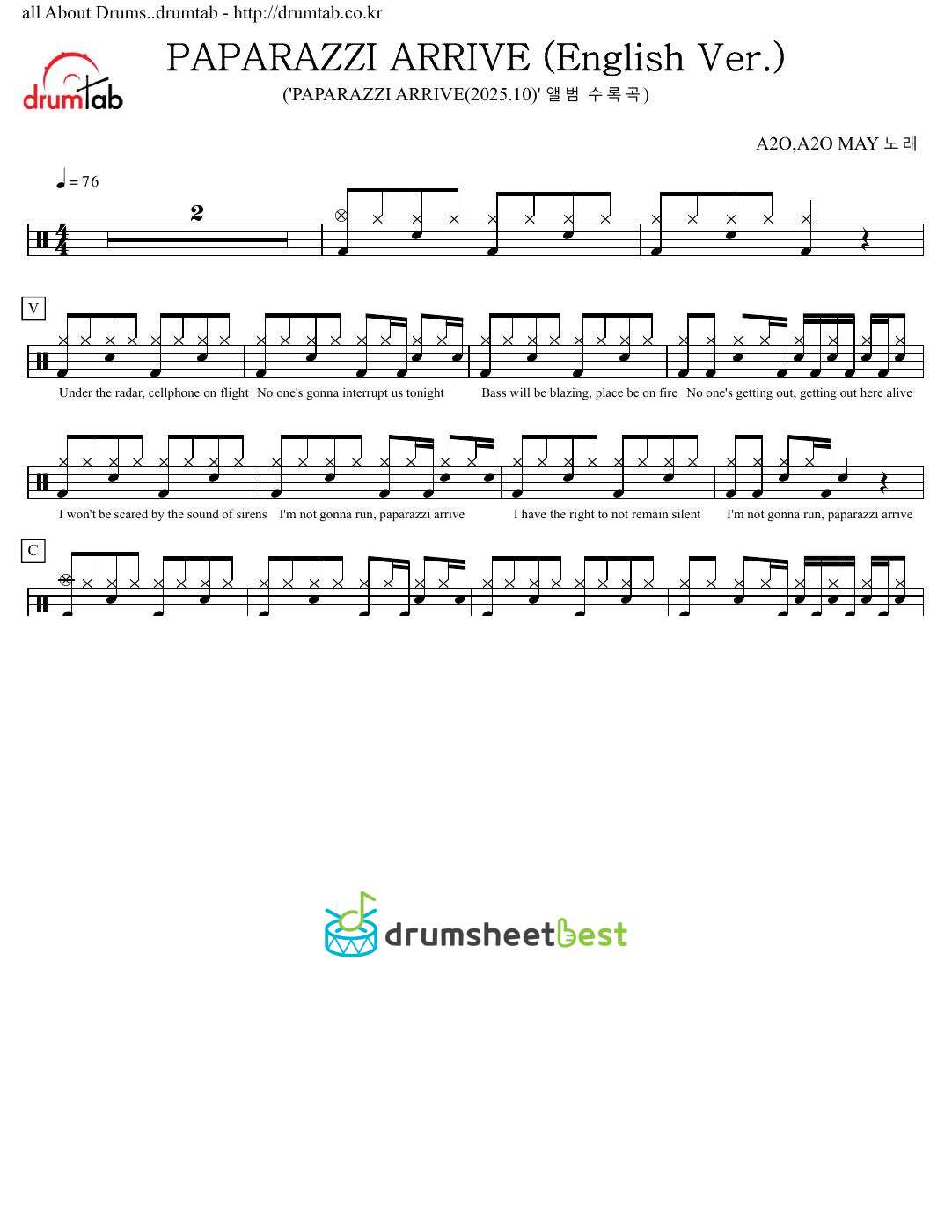 PAPARAZZI ARRIVE (English Ver.) preview page 1