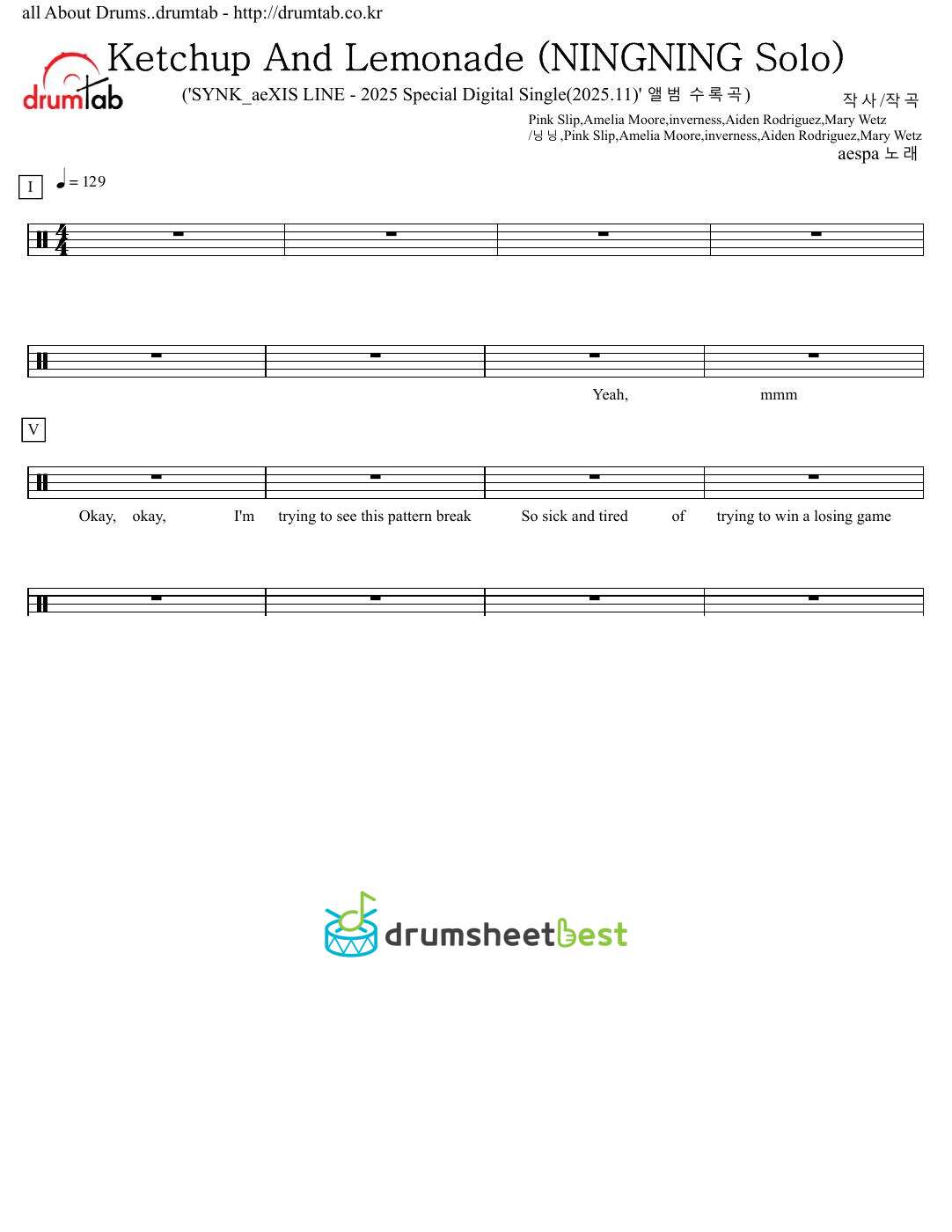 Ketchup And Lemonade (NINGNING Solo) preview page 1