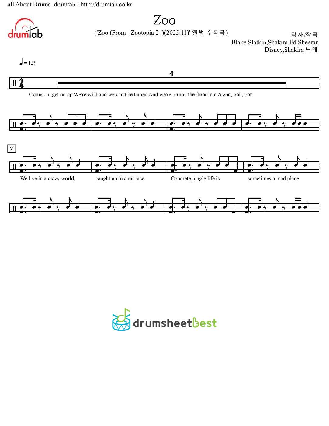 Zoo (From _Zootopia 2__Soundtrack Version) preview page 1