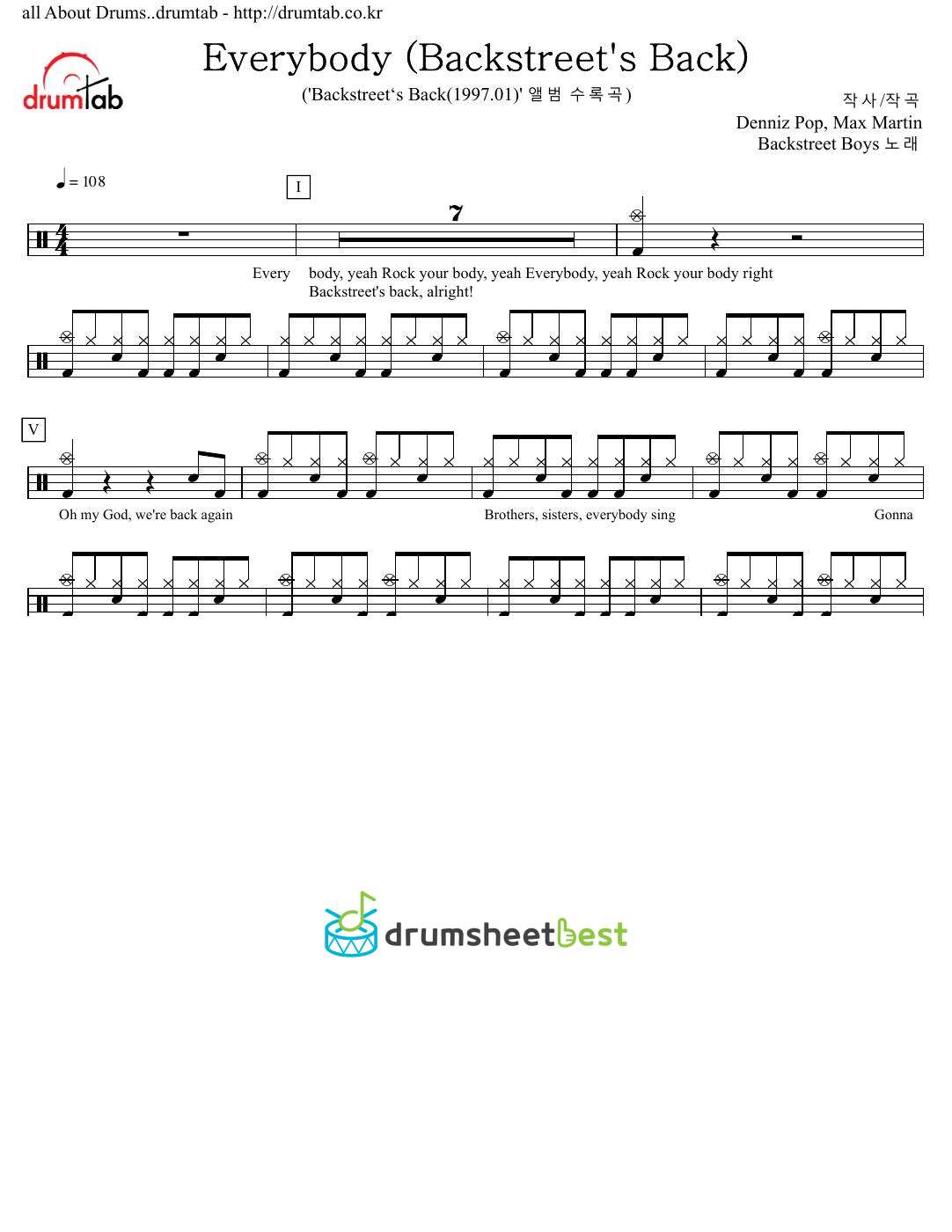 Everybody (Backstreet's Back) preview page 1